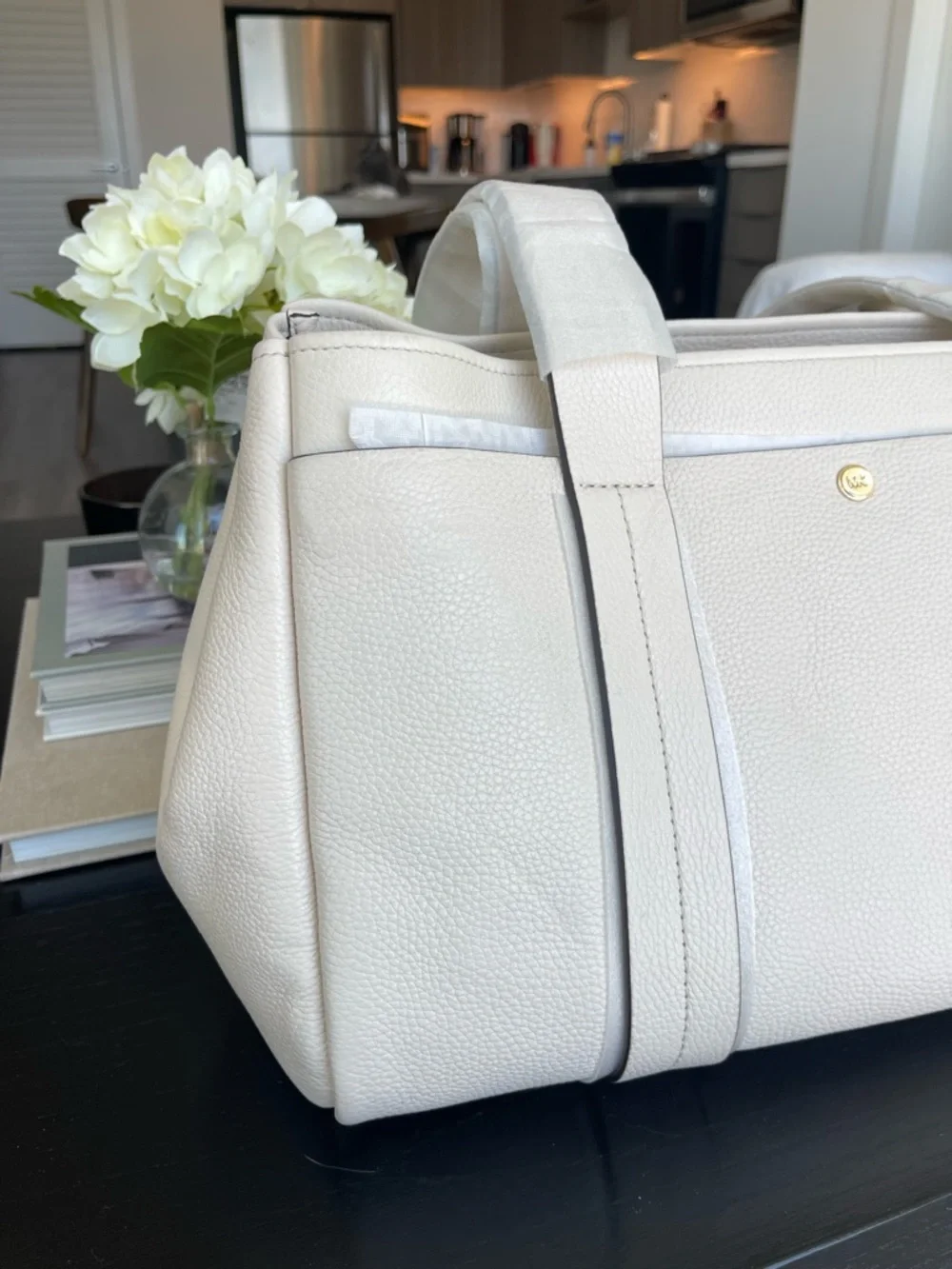 Michael Kors Romee Large Pebbled Leather Tote Bag - Picture 3 of 15